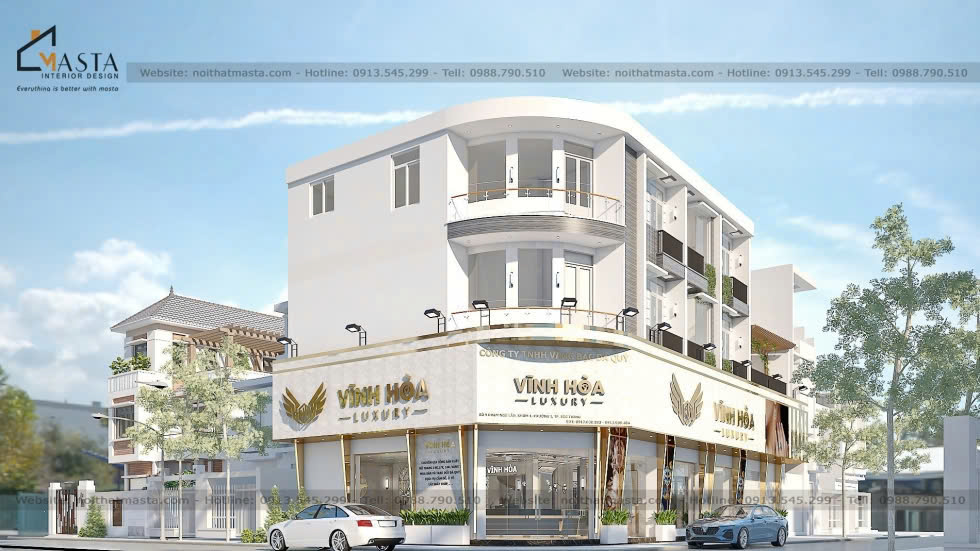 Thiết kế tiệm vàng Vĩnh Hòa